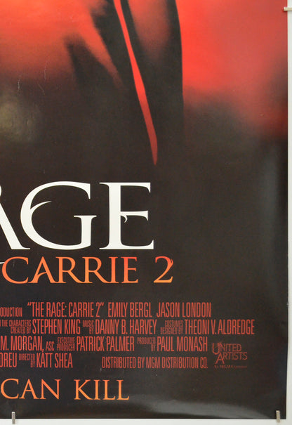 RAGE : CARRIE 2 (Bottom Right) Cinema One Sheet Movie Poster 