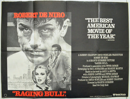 Raging Bull Original British Quad Poster - Film Poster - Movie Poster 