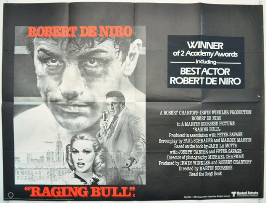 Raging Bull Original Quad Poster - Film Poster - Movie Poster  