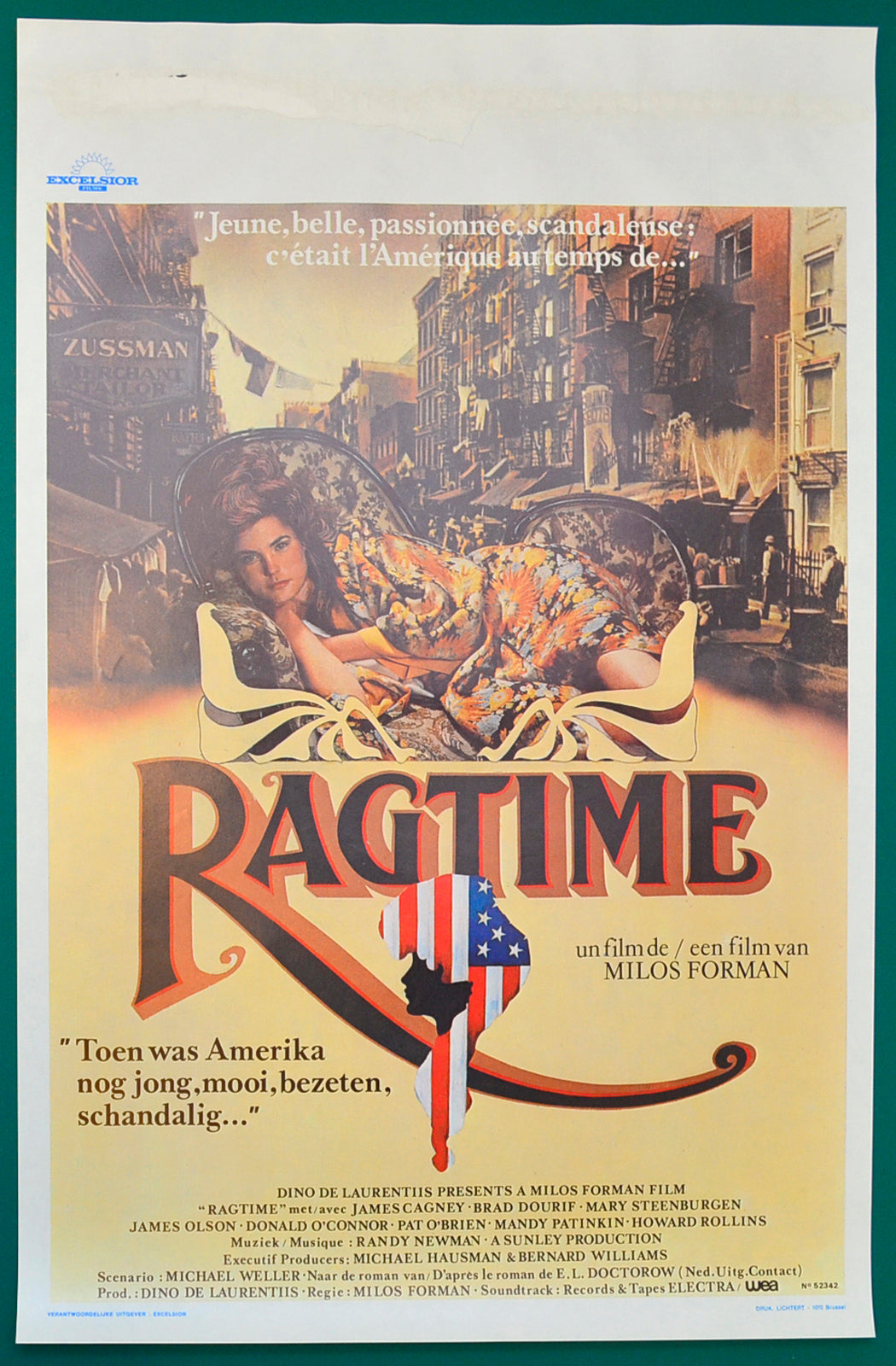 Ragtime Original Belgian Poster - Film Poster - Movie Poster  