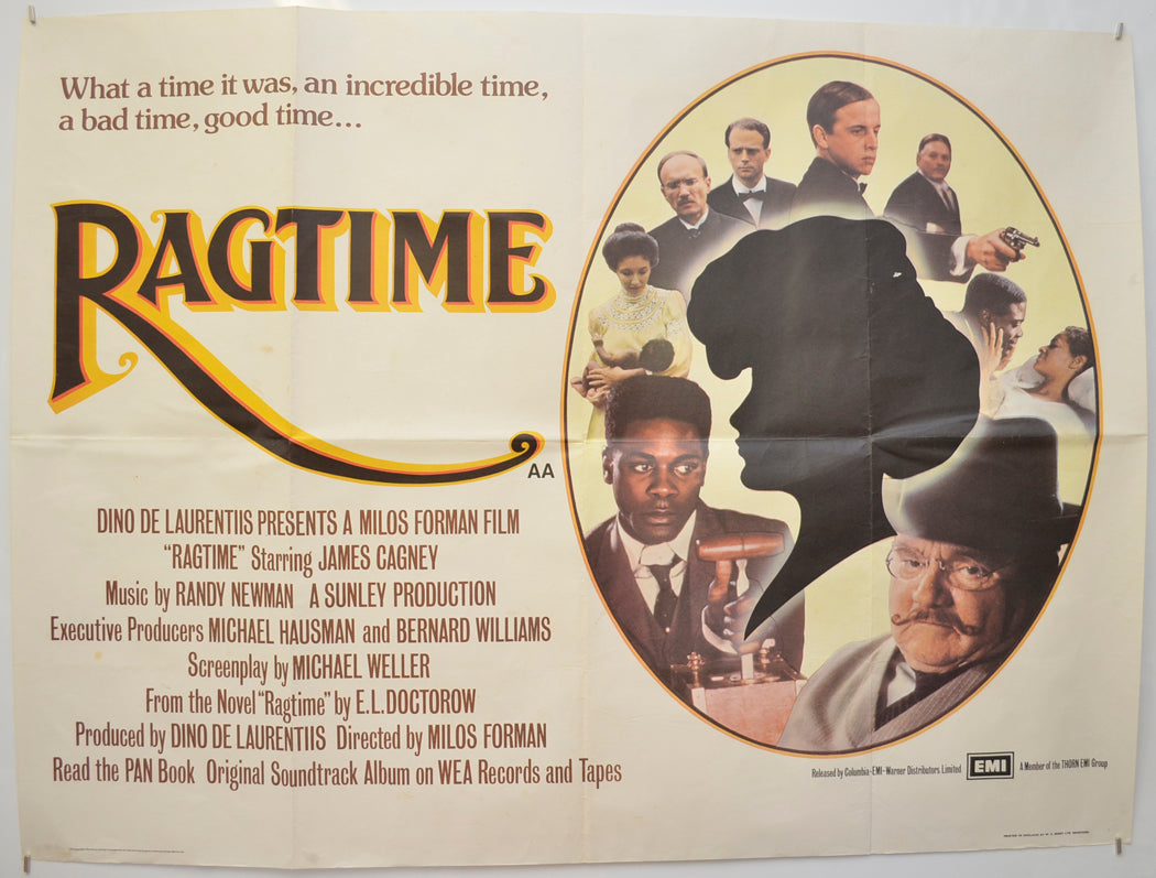 Ragtime Original Quad Poster - Film Poster - Movie Poster