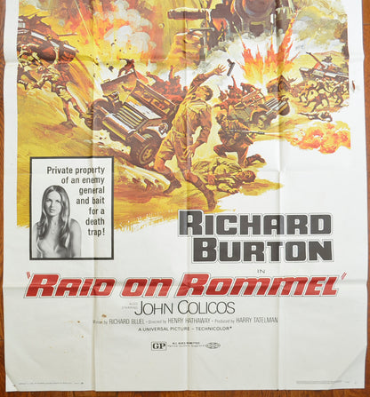 RAID ON ROMMEL – 3 Sheet Poster (BOTTOM) 