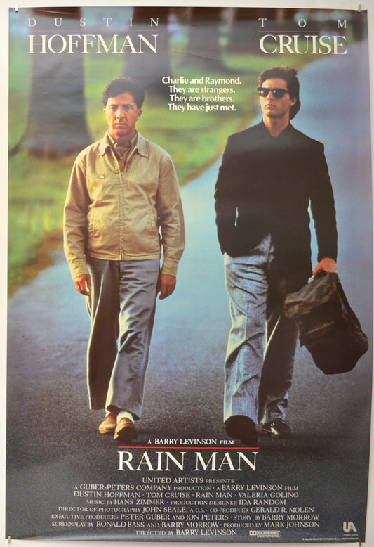 Rain Man Original One Sheet Poster - Film Poster - Movie Poster  