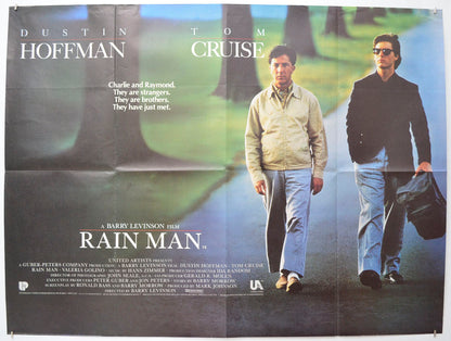 Rain Man Original Quad Poster - Film Poster - Movie Poster