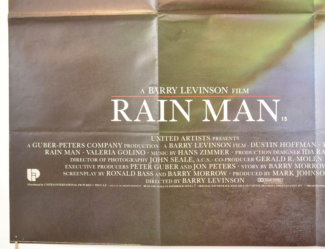 RAIN MAN (Bottom Left) Cinema Quad Movie Poster 