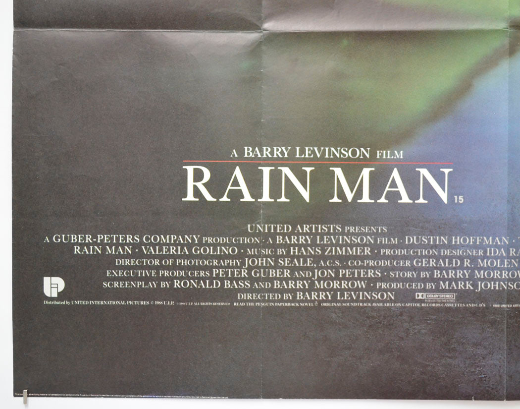 RAIN MAN (Bottom Left) Cinema Quad Movie Poster 