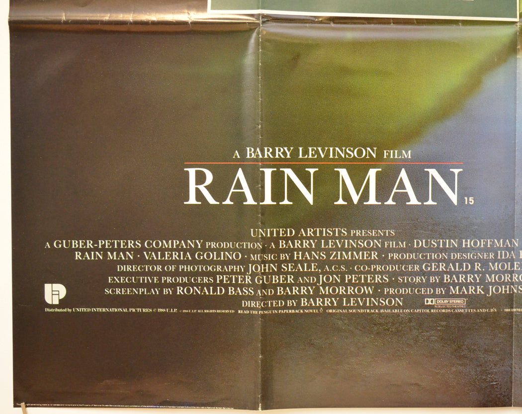 RAIN MAN (Bottom Left) Cinema Quad Movie Poster 