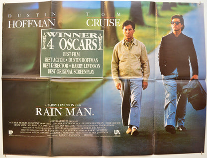 Rain Man Original Quad Poster - Film Poster - Movie Poster  