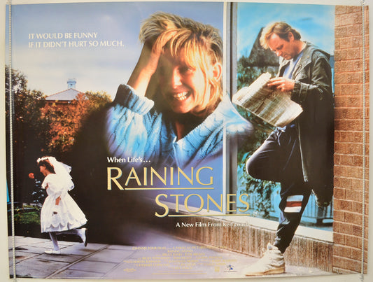 Raining Stones  Original Quad Poster - Film Poster - Movie Poster