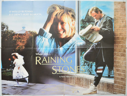 Raining Stones - Original Quad Poster - Film Poster - Movie Poster