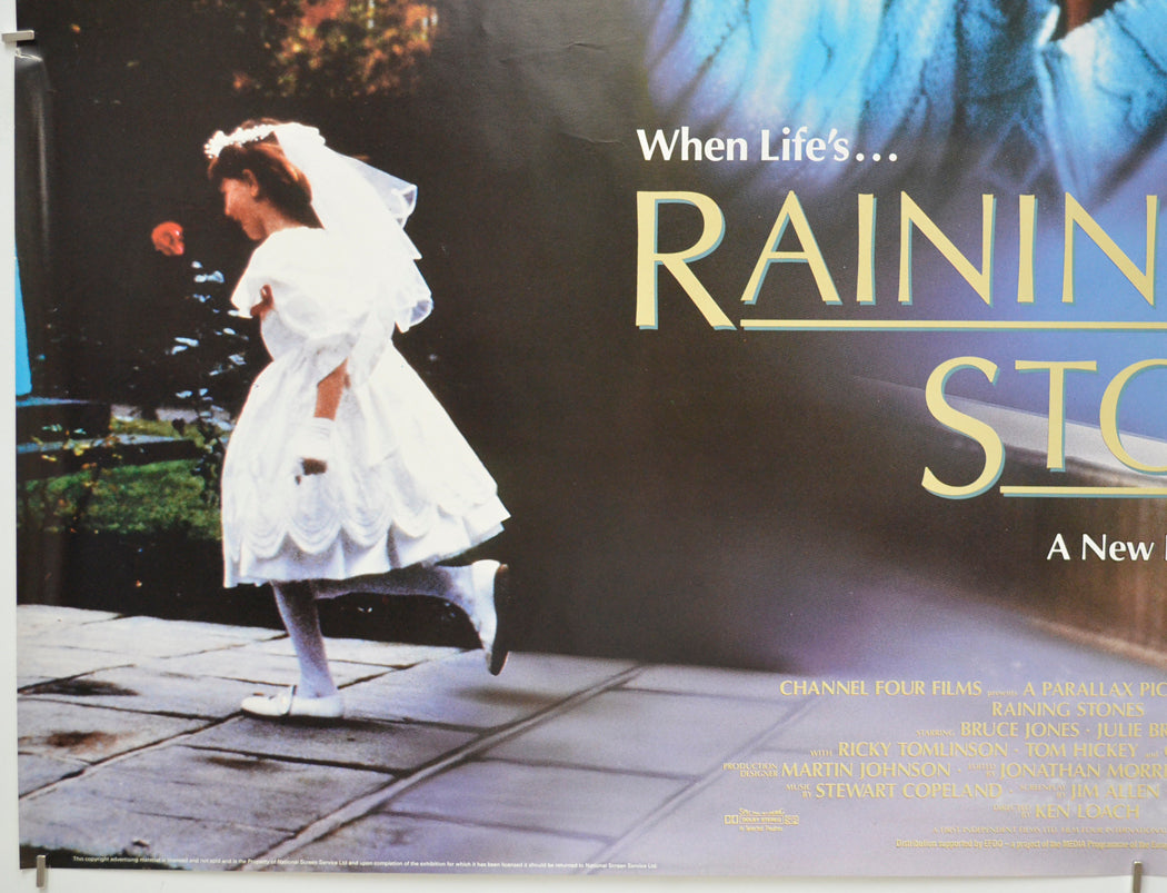 RAINING STONES (Bottom Left) Cinema Quad Movie Poster 