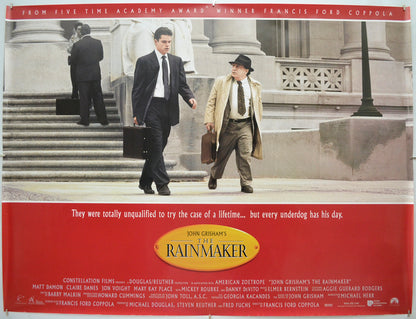 The Rainmaker (a.k.a. John Grisham's The Rainmaker) Original Quad Poster - Film Poster - Movie Poster