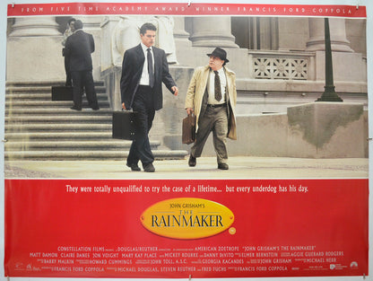 The Rainmaker (a.k.a. John Grisham's The Rainmaker) Original Quad Poster - Film Poster - Movie Poster