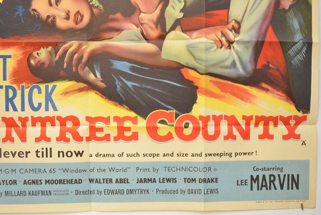 RAINTREE COUNTY (Bottom Right) Cinema Quad Movie Poster 