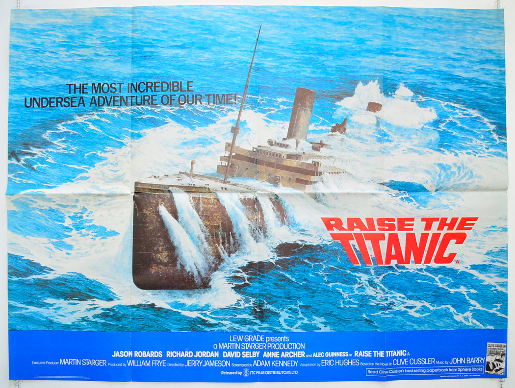 Raise The Titanic Original Quad Poster - Film Poster - Movie Poster  