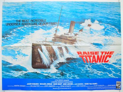 Raise The Titanic Original Quad Poster - Film Poster - Movie Poster  