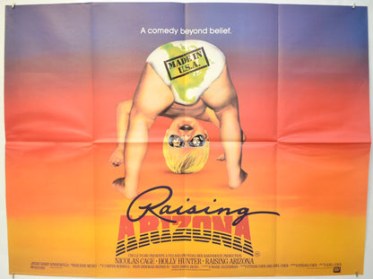 Raising Arizona  Original Quad Poster - Film Poster - Movie Poster