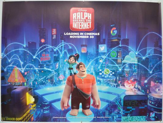 Ralph Breaks The Internet - Original Quad Poster - Film Poster - Movie Poster