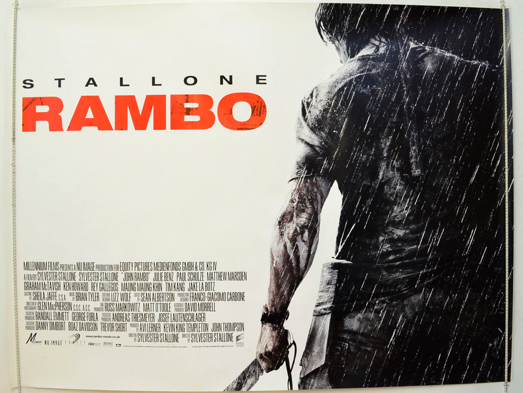 Rambo  Original British Quad Poster - Film Poster - Movie Poster