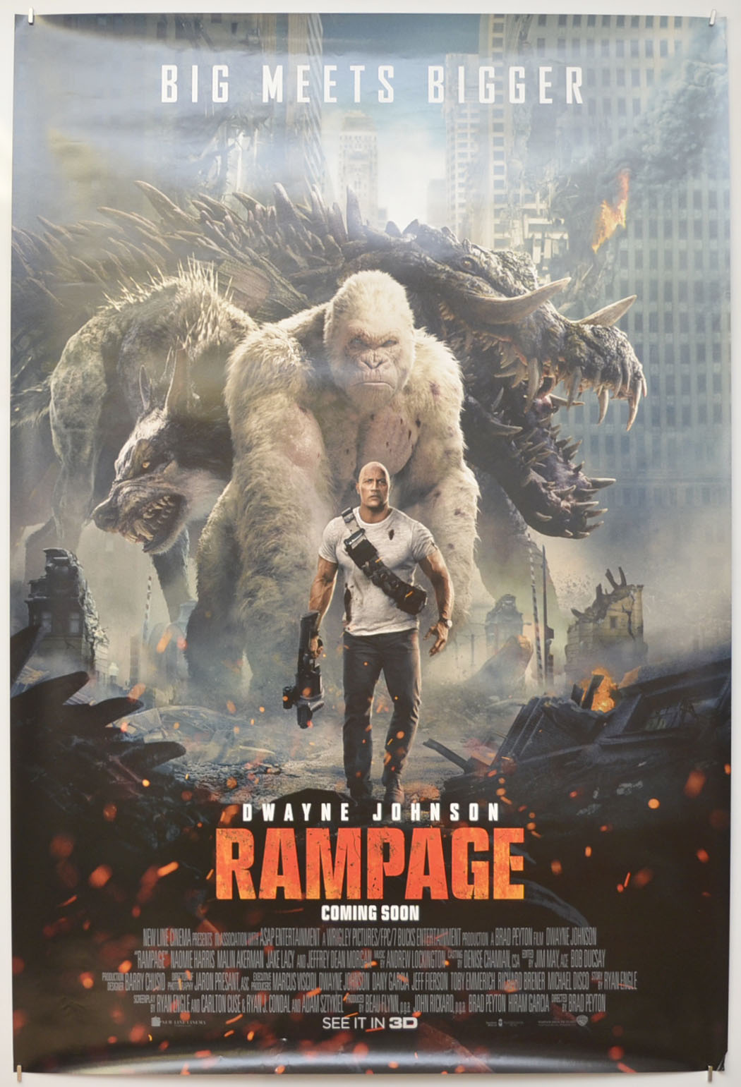 Rampage Original One Sheet Poster - Film Poster - Movie Poster