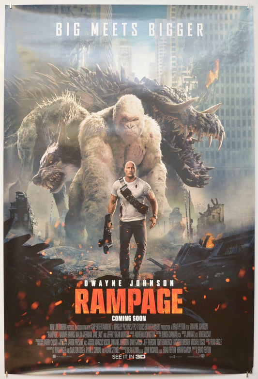 Rampage Original One Sheet Poster - Film Poster - Movie Poster