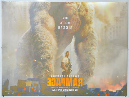 Rampage (Back) Cinema Quad Movie Poster 