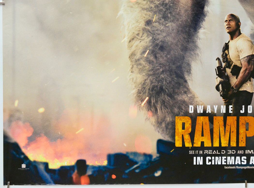 Rampage (Bottom Left) Cinema Quad Movie Poster 