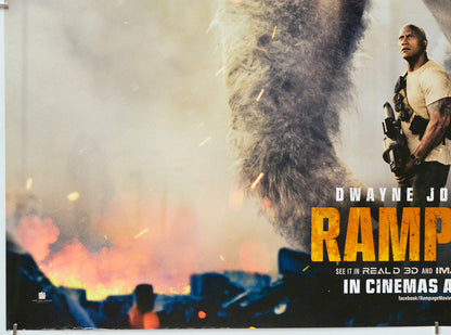 Rampage (Bottom Left) Cinema Quad Movie Poster 