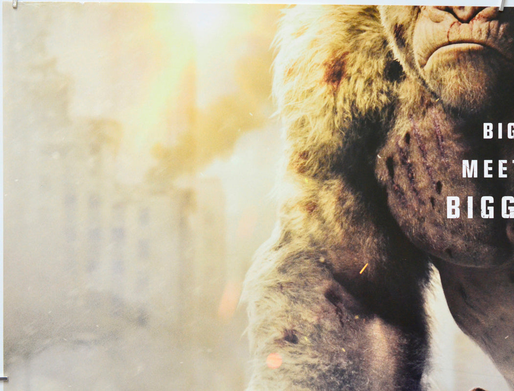 Rampage (Top Left) Cinema Quad Movie Poster 