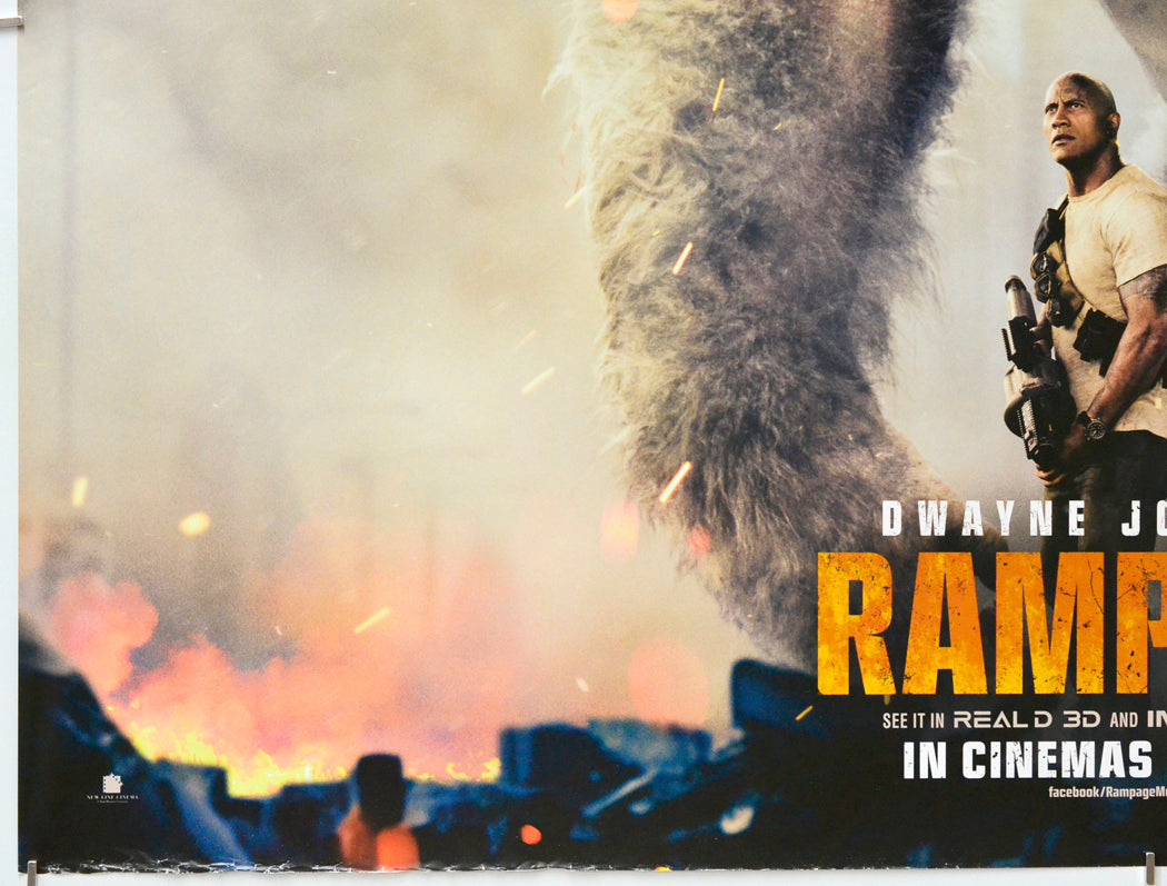Rampage (Bottom Left) Cinema Quad Movie Poster 