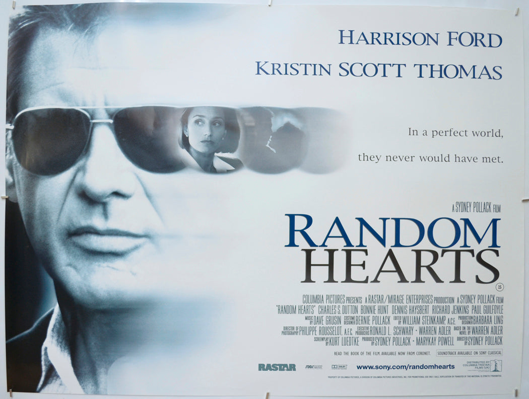 Random Hearts  - Original Quad Poster - Film Poster - Movie Poster