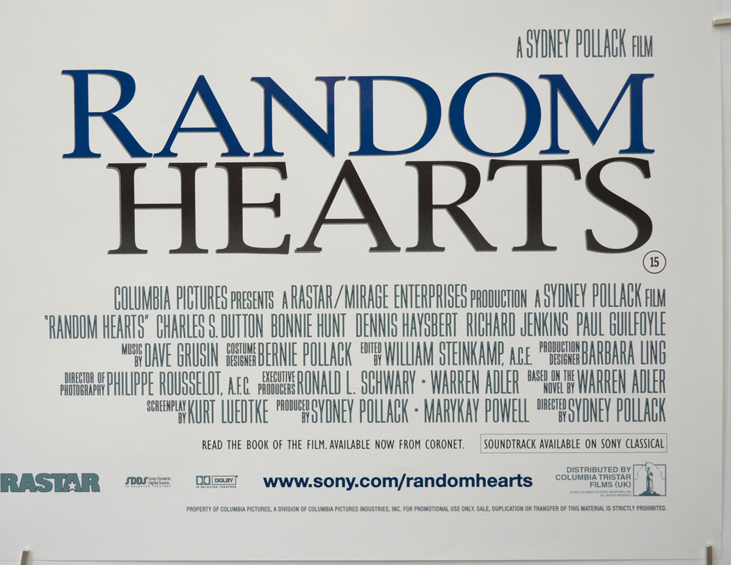 RANDOM HEARTS (Bottom Right) Cinema Quad Movie Poster 