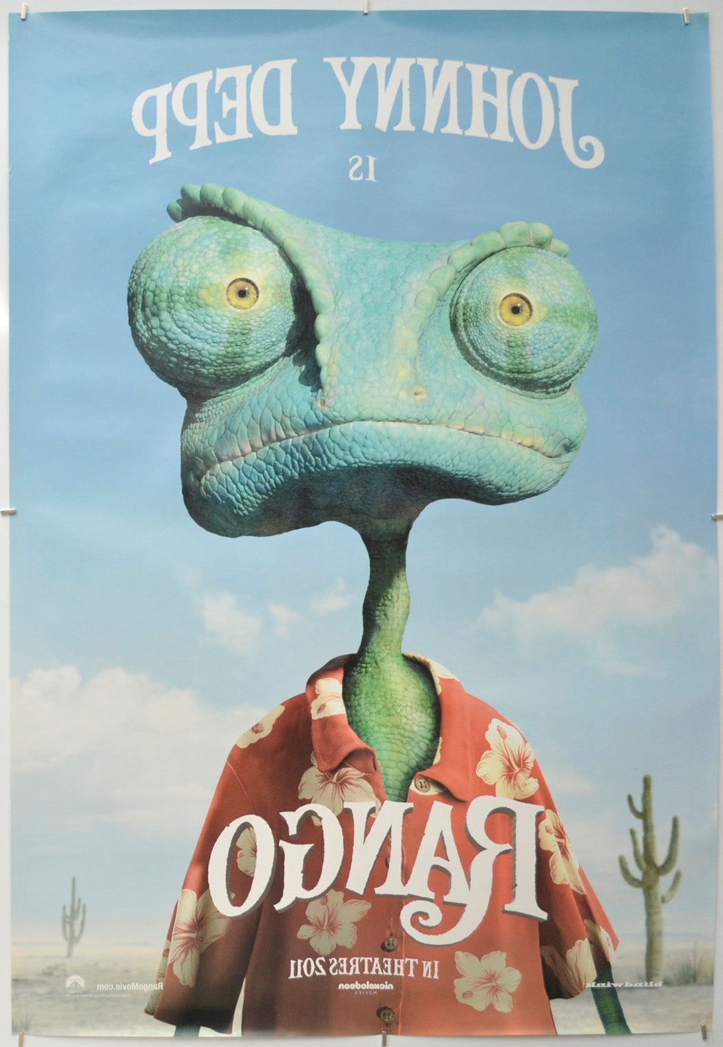 Rango (Back) Cinema One Sheet Movie Poster 