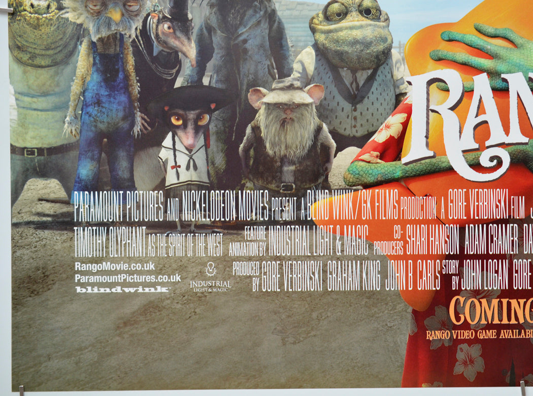 Rango (Bottom Left) Cinema Quad Movie Poster 