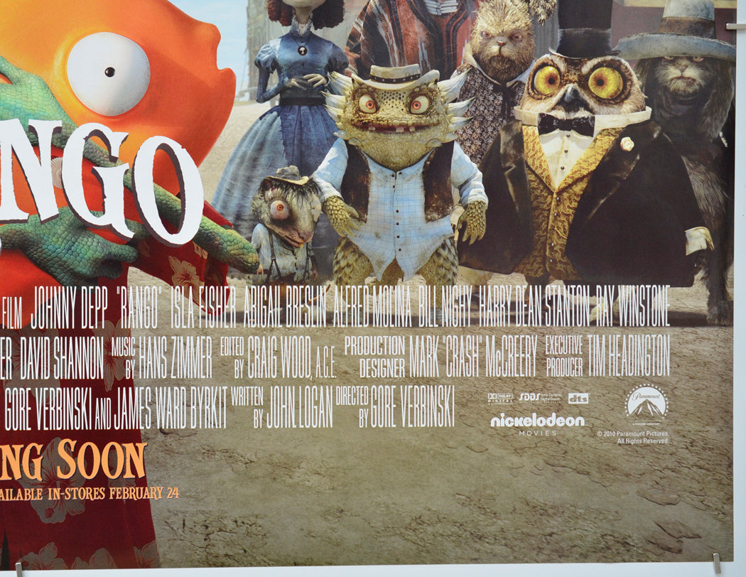 Rango (Bottom Right) Cinema Quad Movie Poster 