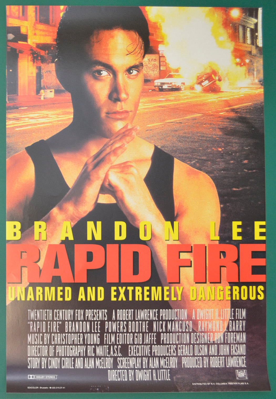 Rapid Fire Original Belgian Poster - Film Poster - Movie Poster  