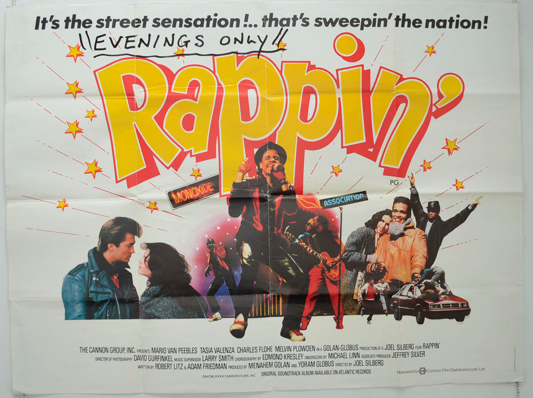 “Rappin'” Original Quad Poster - Film Poster - Movie Poster – pastposters