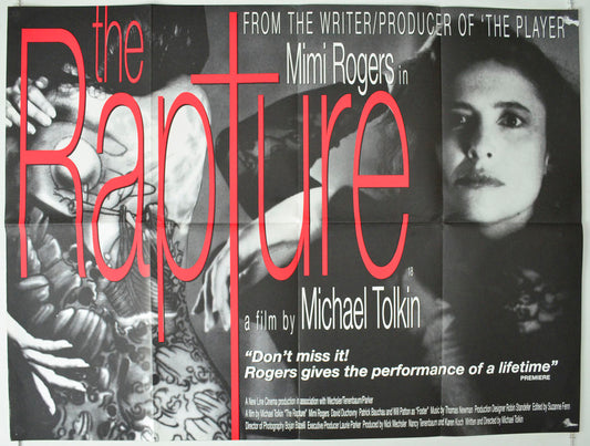 The Rapture Original British Quad Poster - Movie Poster