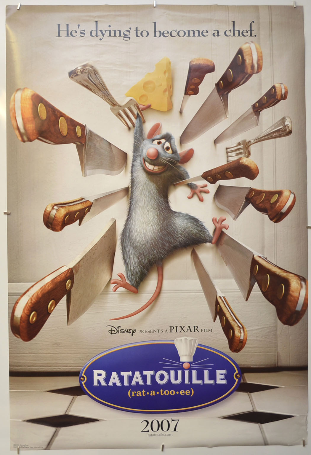 Ratatouille (Teaser / Advance Version) Original One Sheet Poster - Film Poster - Movie Poster