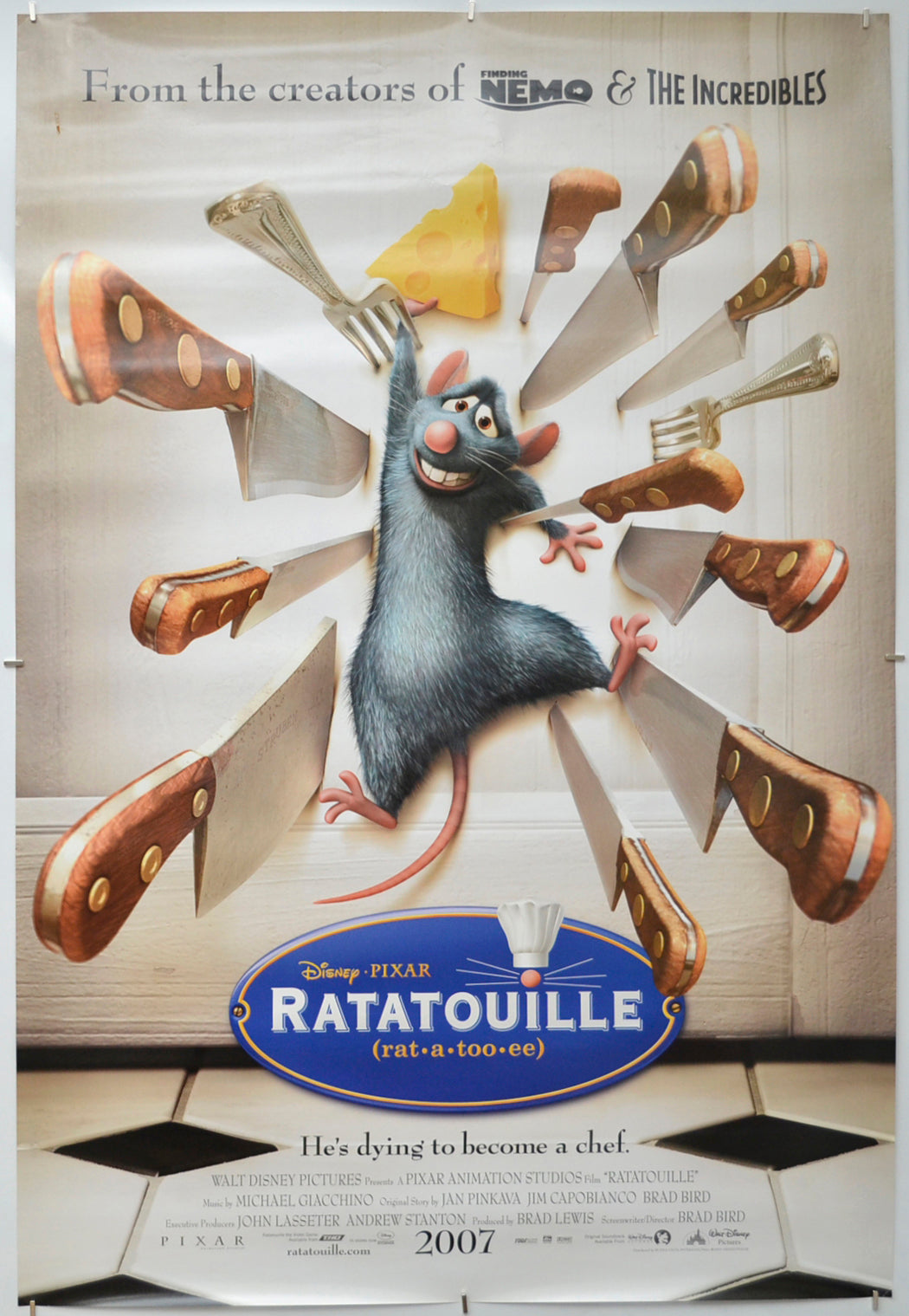 Ratatouille (Teaser / Advance Version) Original One Sheet Poster - Film Poster - Movie Poster