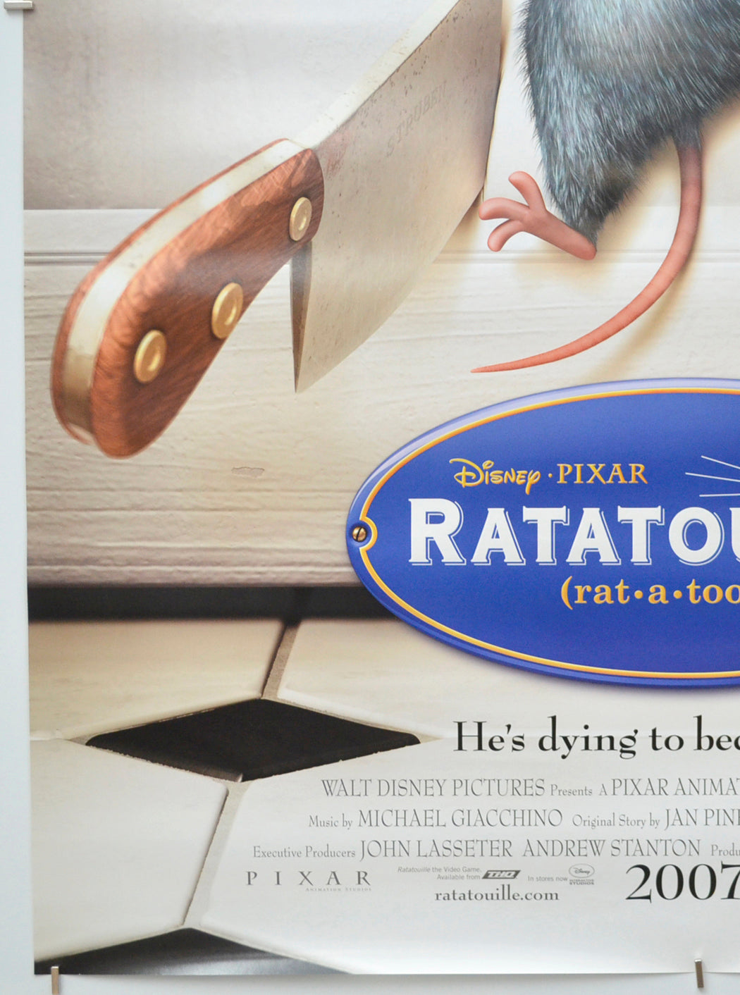 RATATOUILLE (Bottom Left) Cinema One Sheet Movie Poster 