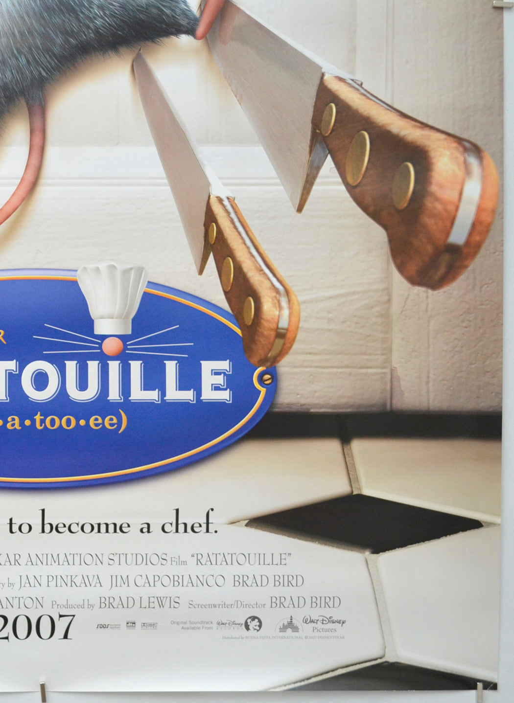 RATATOUILLE (Bottom Right) Cinema One Sheet Movie Poster 