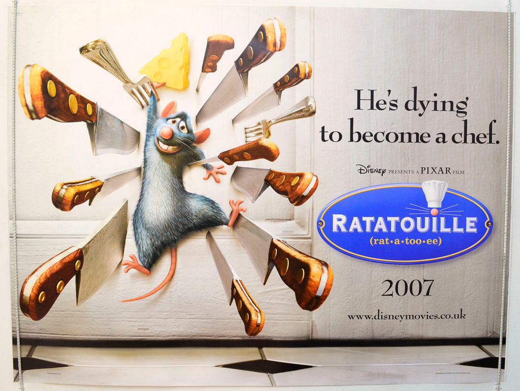 Ratatouille   (Teaser / Advance Version) Original British Quad Poster - Film Poster - Movie Poster