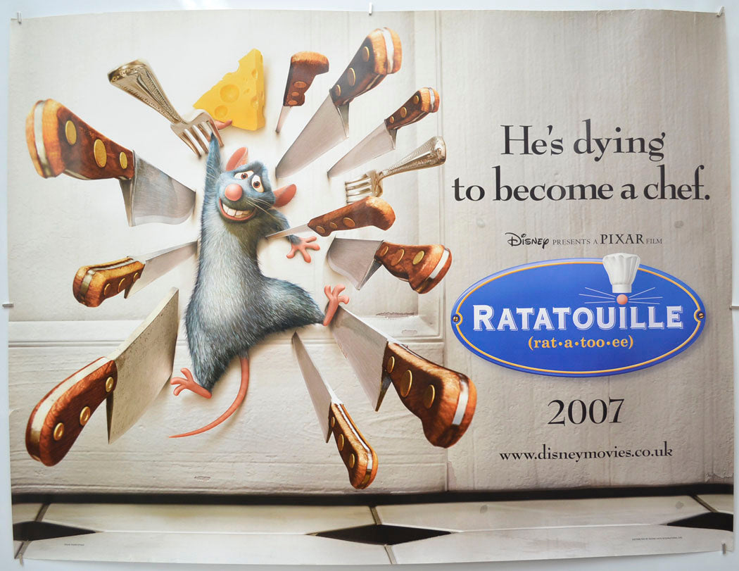 Ratatouille (Teaser / Advance Version)  Original Quad Poster - Film Poster - Movie Poster