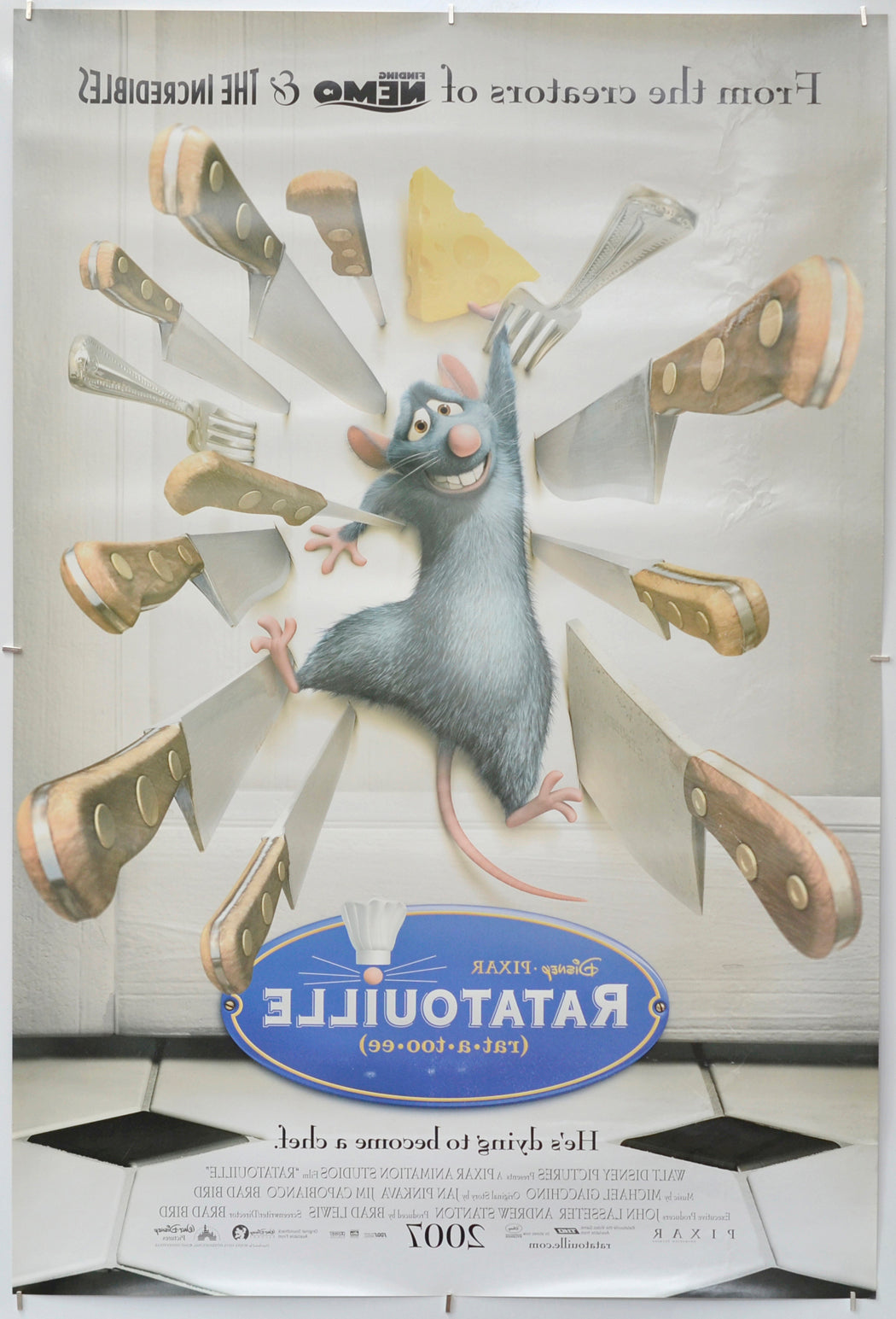 Ratatouille (Back) Cinema One Sheet Movie Poster 