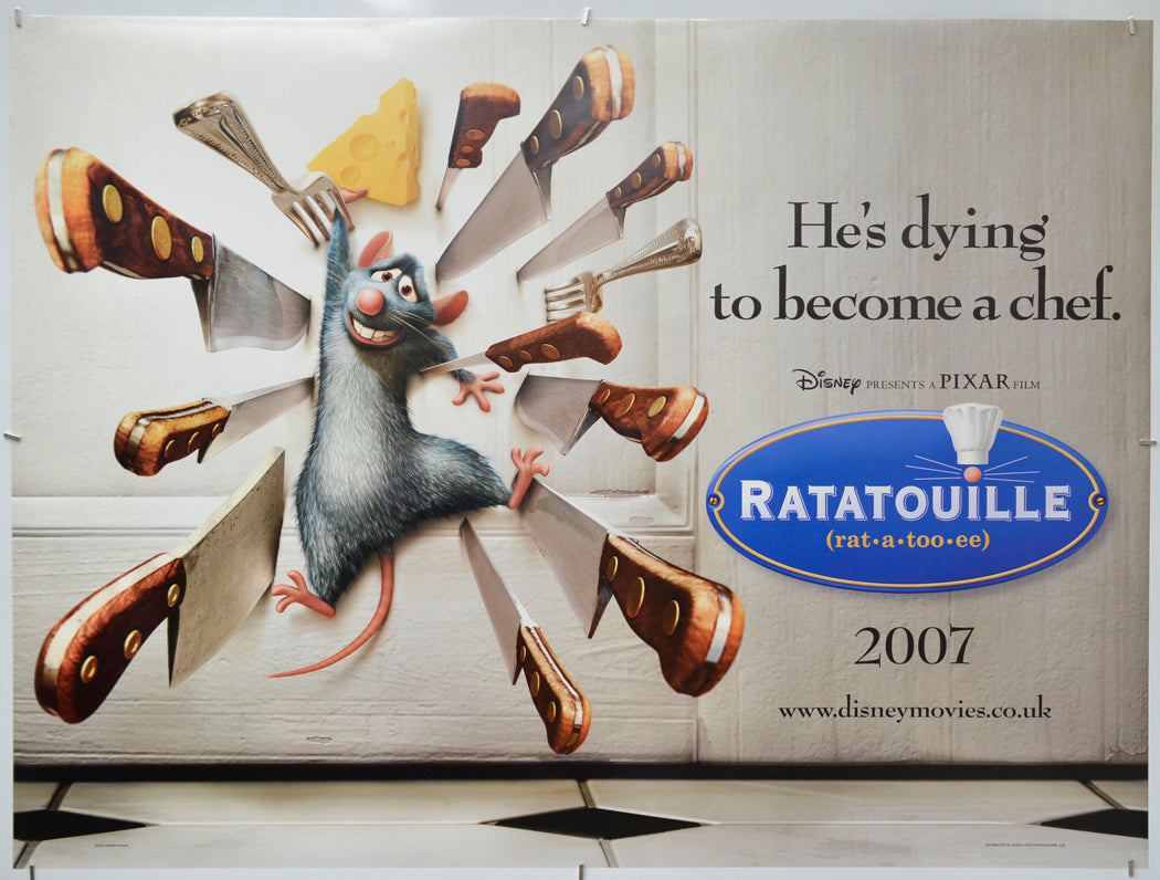 Ratatouille - Original Quad Poster - Film Poster - Movie Poster