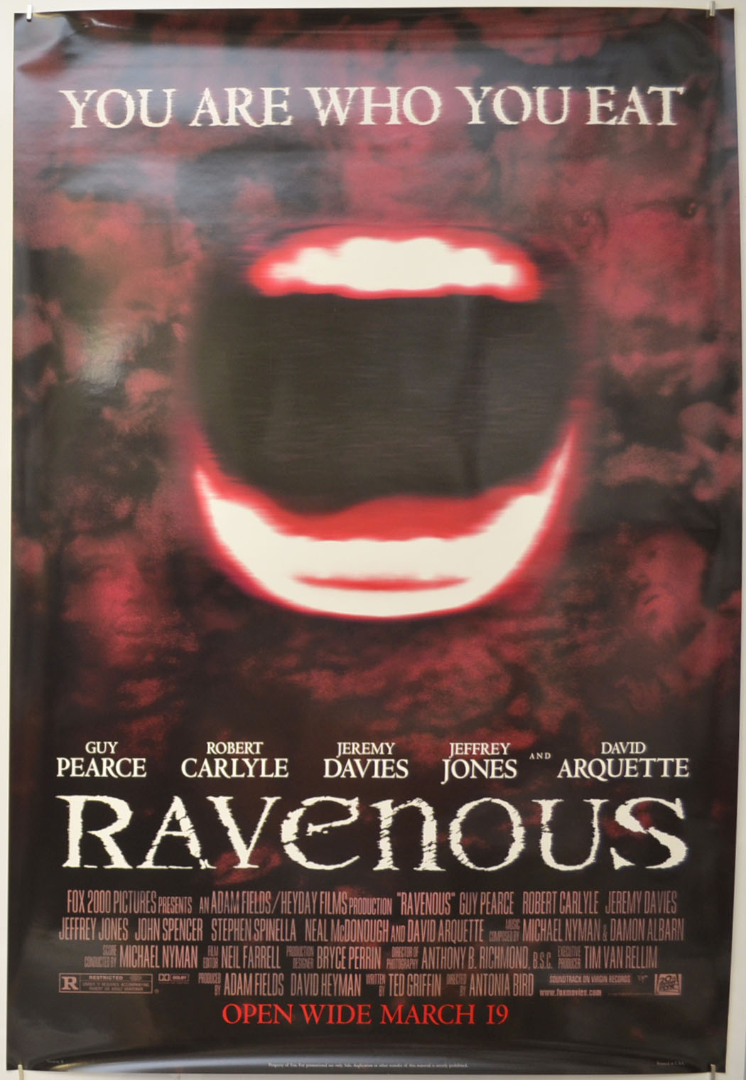 Ravenous Original One Sheet Poster - Film Poster - Movie Poster