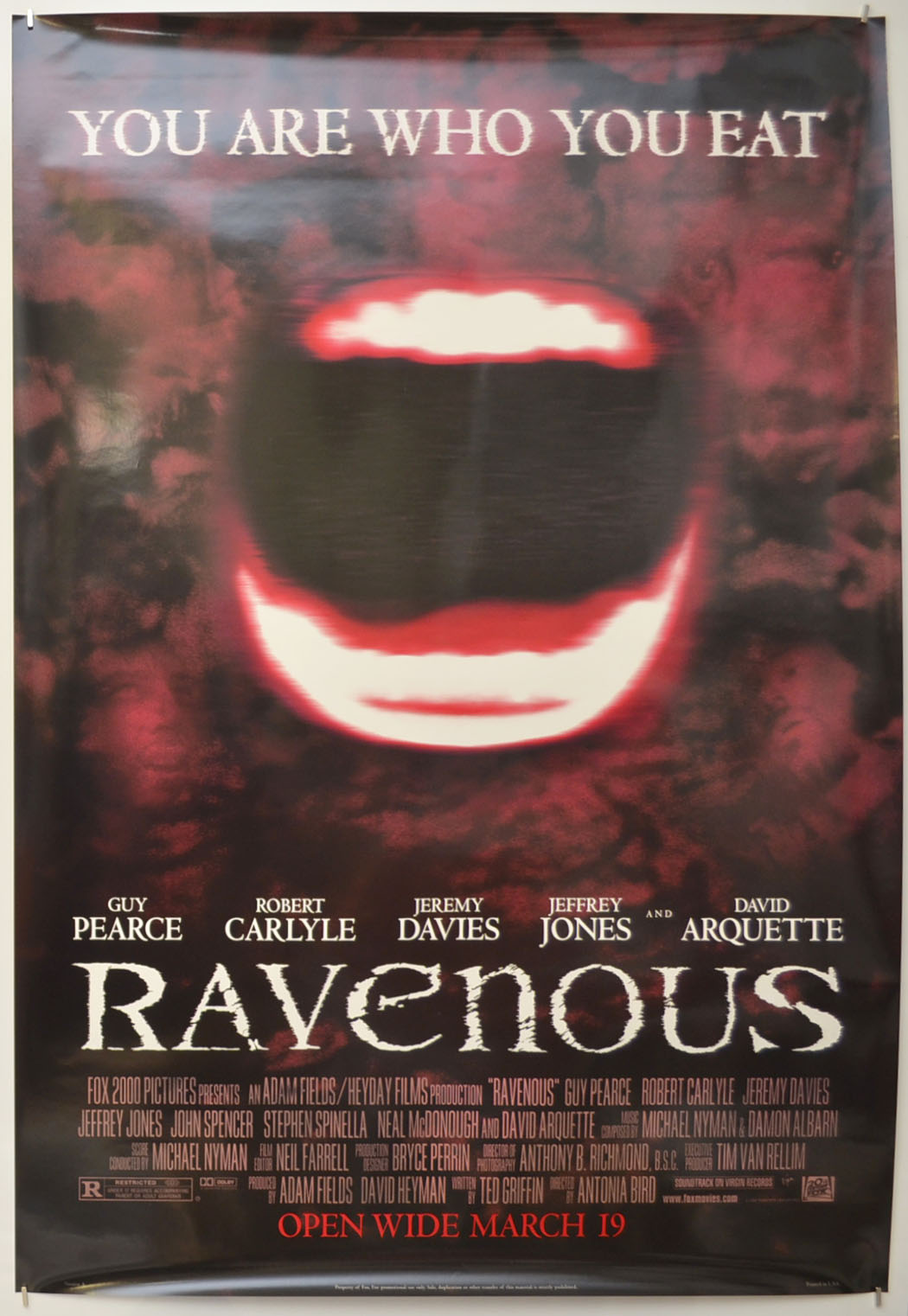 Ravenous Original One Sheet Poster - Film Poster - Movie Poster