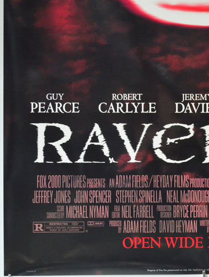 RAVENOUS (Bottom Left) Cinema One Sheet Movie Poster 