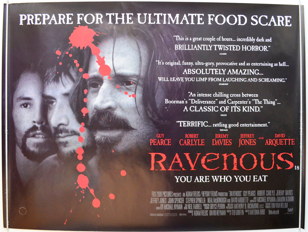 Ravenous Original British Quad Poster - Film Poster - Movie Poster 